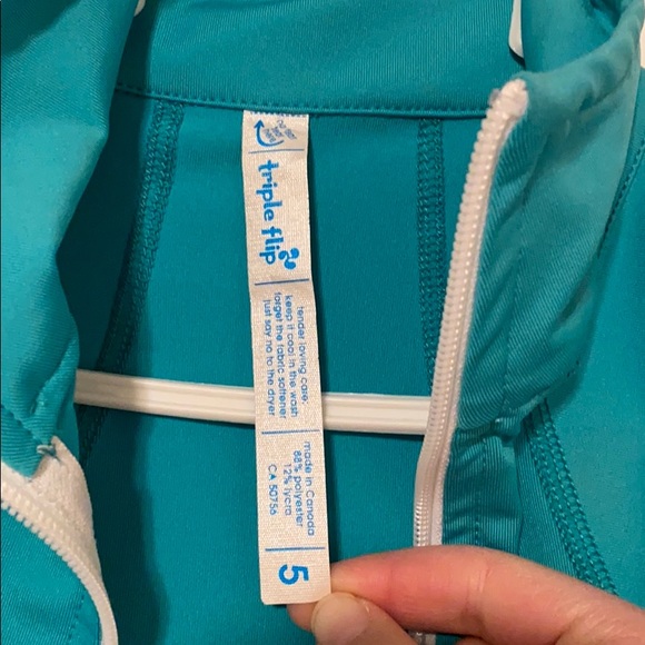 Turquoise triple flip athletic jacket - Picture 2 of 4